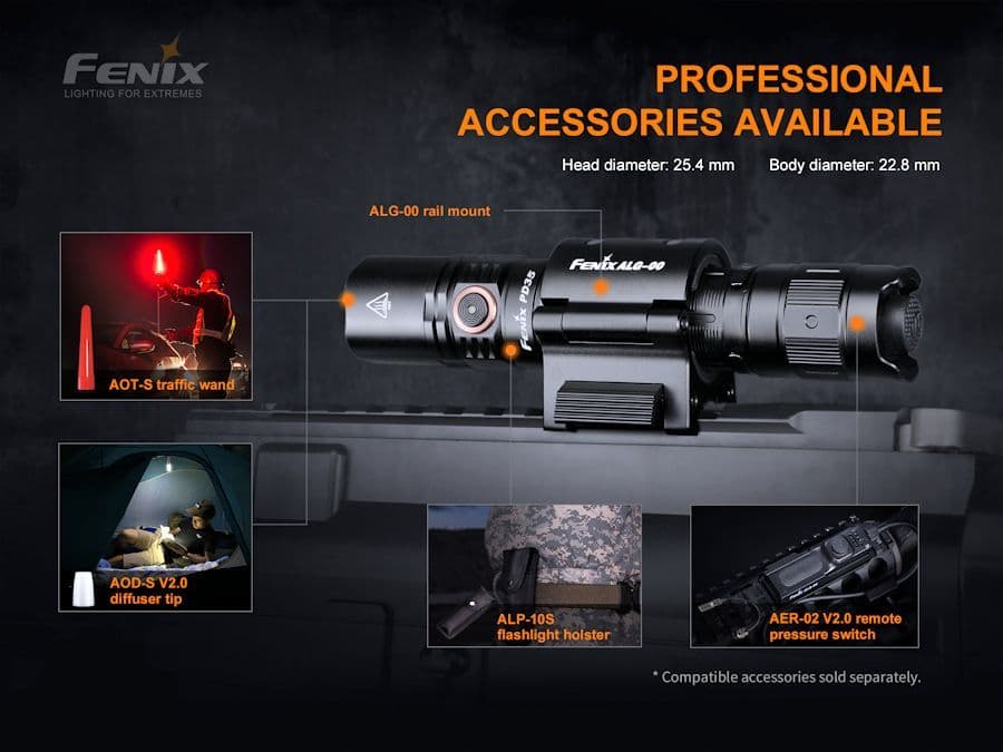 Fenix PD35 V3.0 1700 Lumen Torch & 2600U Battery