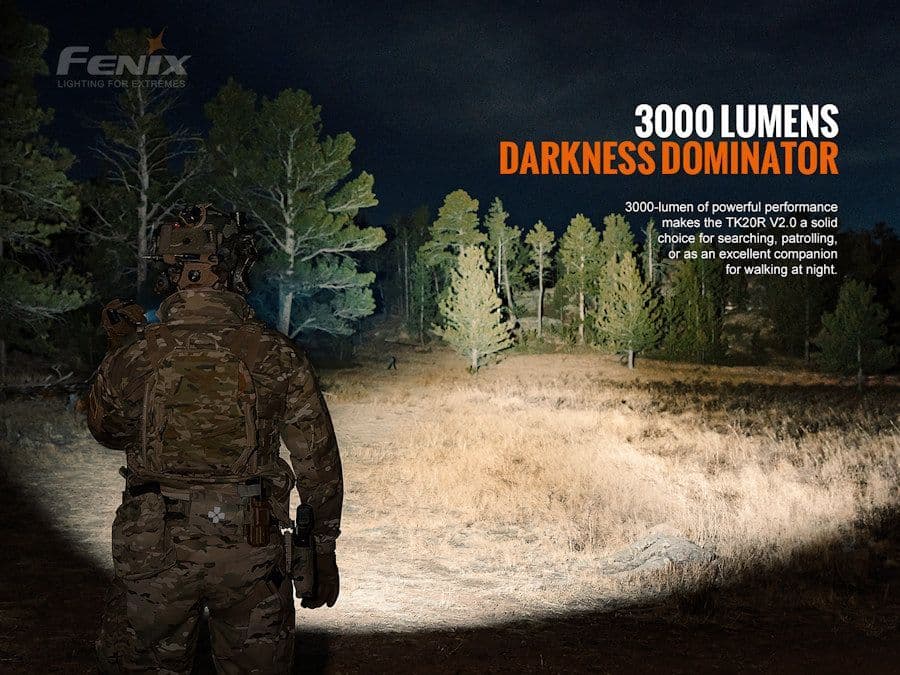 Fenix TK20R V2.0 3000 Lumen Rechargeable torch