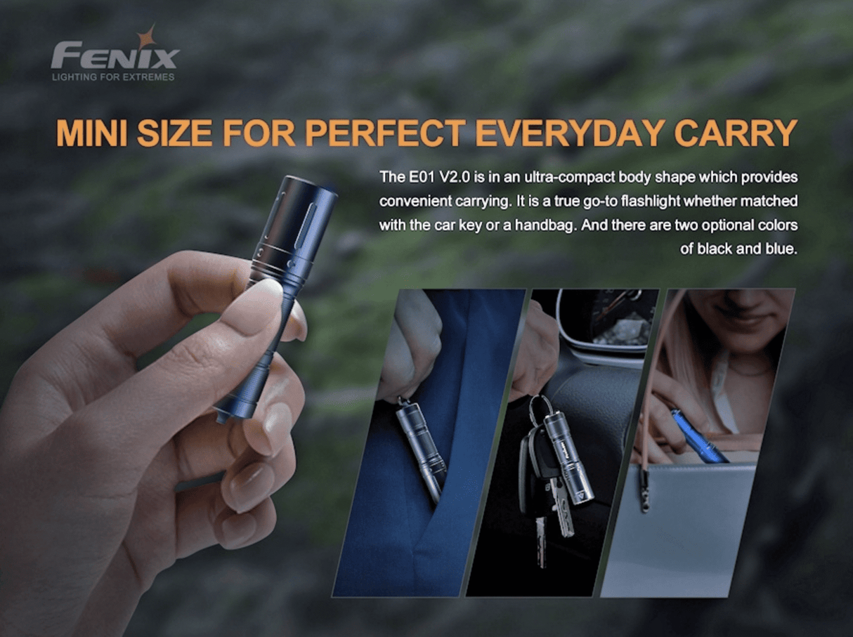 Fenix Torches E01 V2.0 100 Lumen Keychain Torch