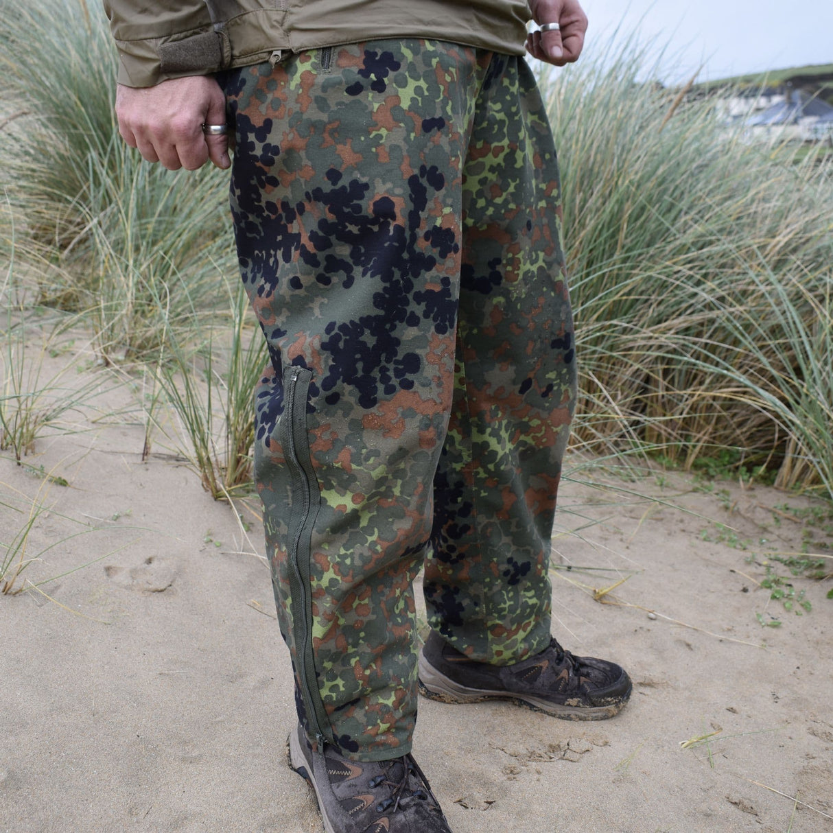 German Flecktarn Camo Gore-Tex Bib & Brace Trousers
