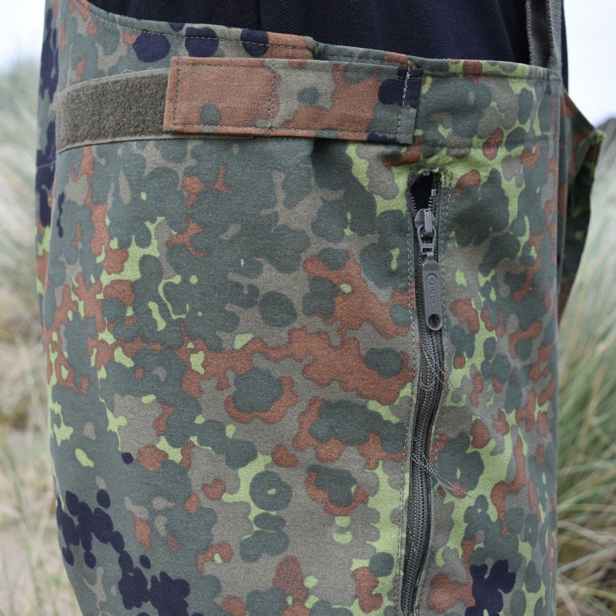 German Flecktarn Camo Gore-Tex Bib & Brace Trousers