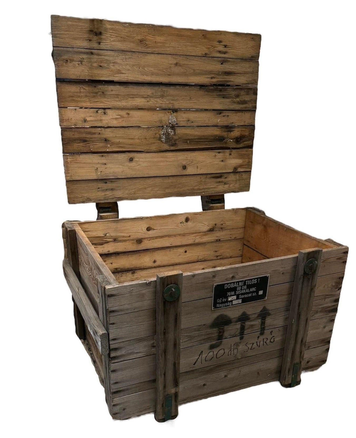 Hungarian Military Large Wooden Ammo Box