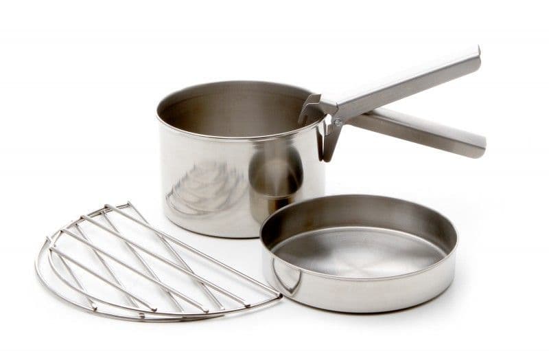 Kelly Kettle Stainless Steel Trekker Complete Kit - For the Solo Camper