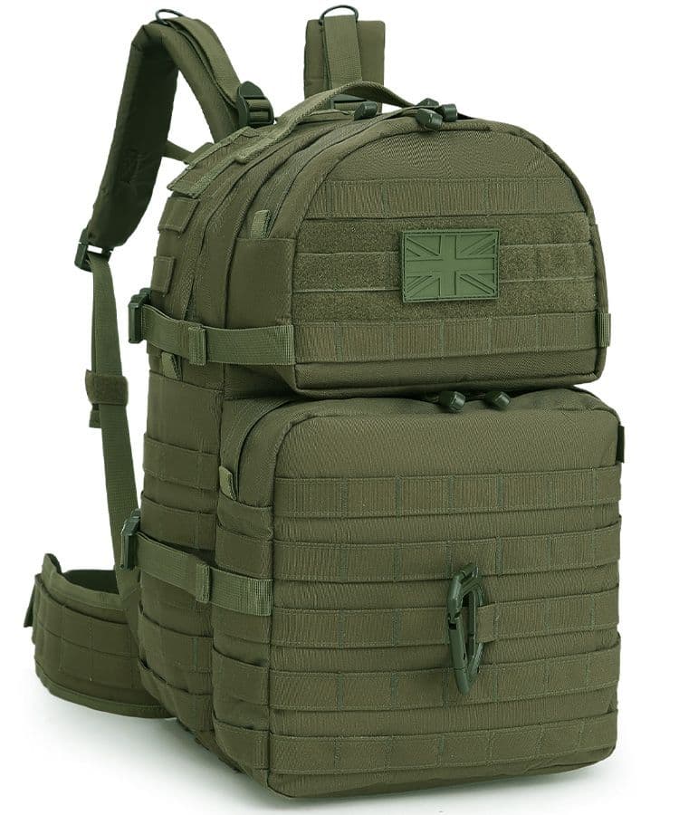 Kombat UK Medium Molle Assault Pack - 40 Litres - Olive Green