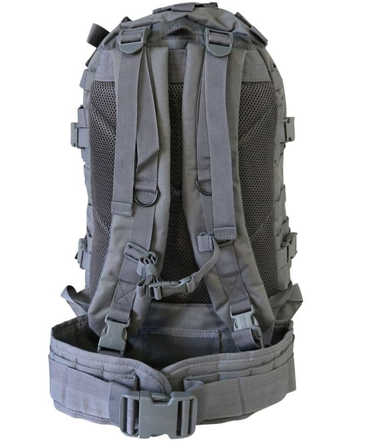 Kombat UK 40L Large Molle Rucksack Bag - Gun Metal Grey