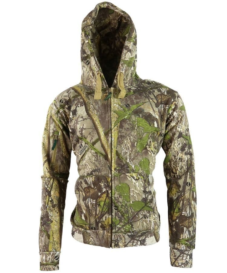Kombat UK Full Zip Hunting Hoodie in English Hedgerow Camo