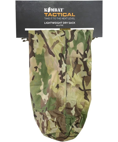 Kombat UK Lightweight Btp Camouflage Dry Sack - 3 Litre - Waterproof Storage Bag