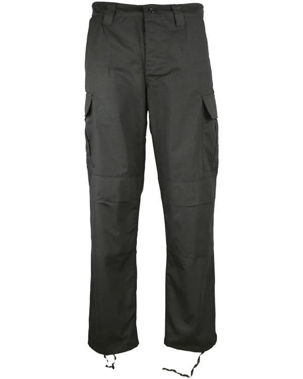 Kombat UK M65 BDU Ripstop Trousers in Black
