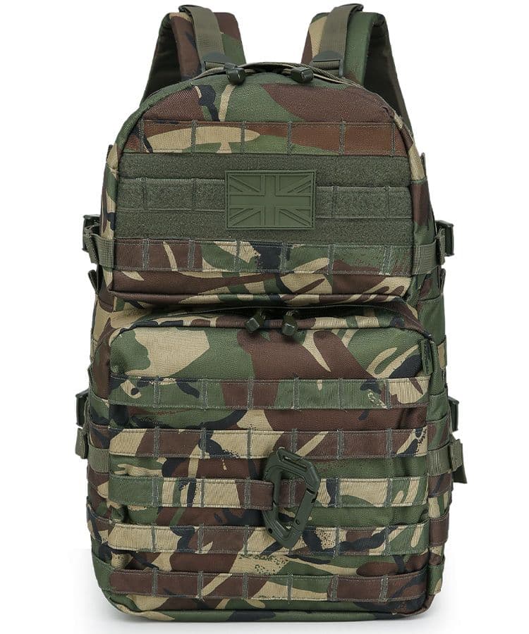 Kombat UK Medium Molle Assault Pack - 40 Litre Capacity In Disruptive Pattern Material (Dpm)