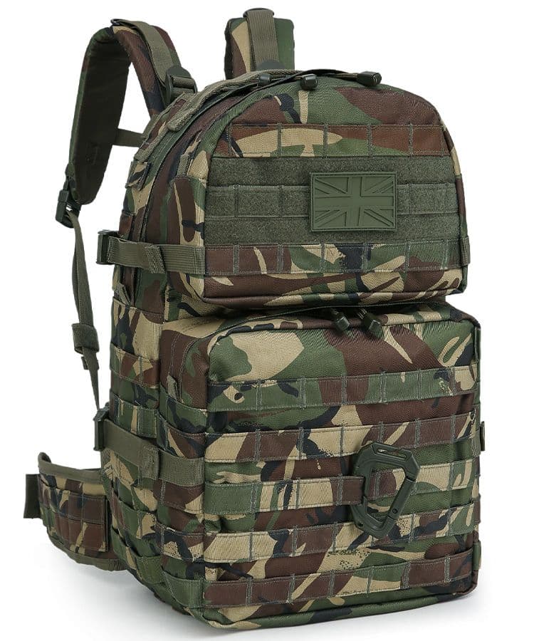 Kombat UK Medium Molle Assault Pack - 40 Litre Capacity In Disruptive Pattern Material (Dpm)