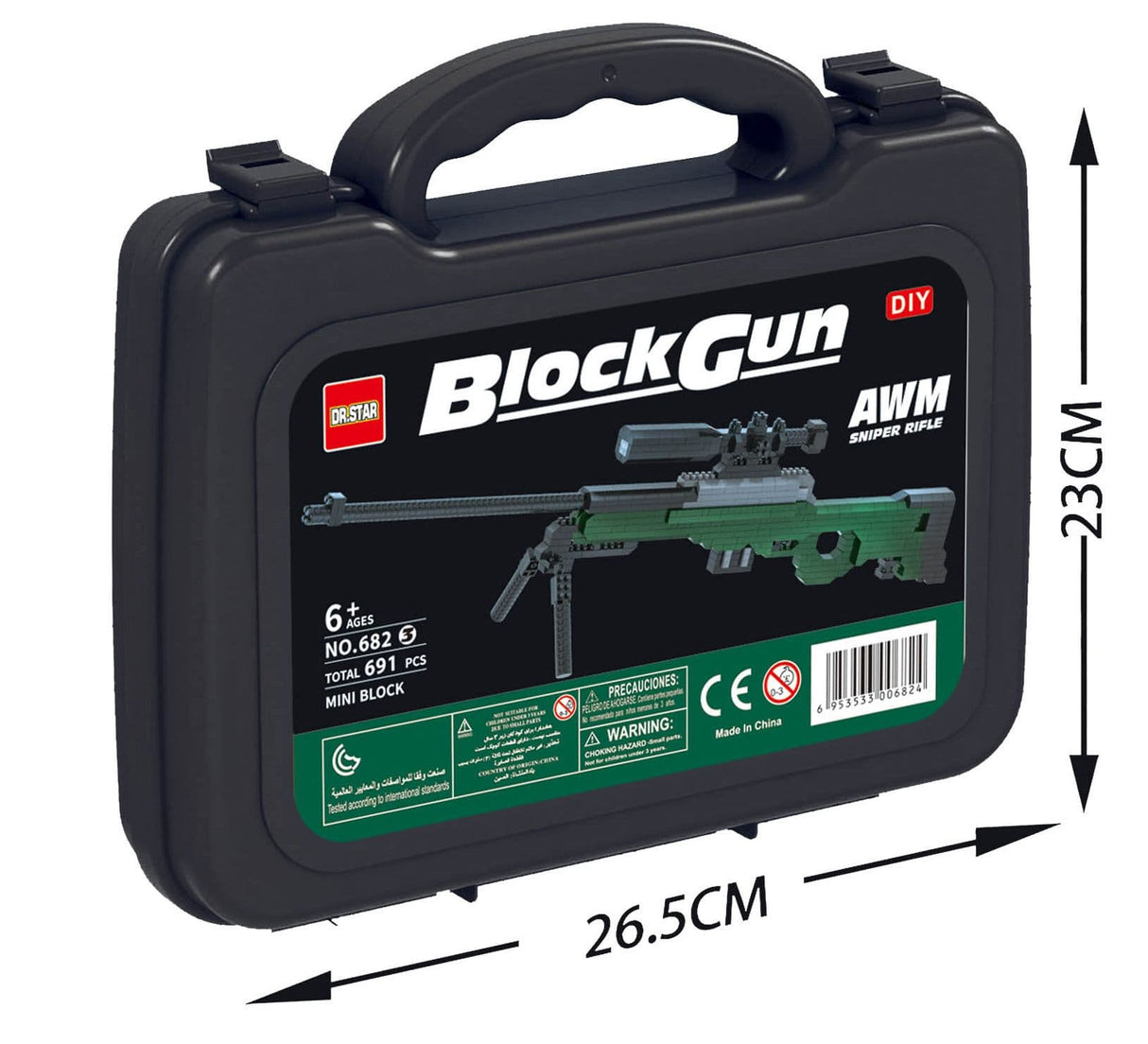 Kombat UK Mini Block Set - Sniper Rifle - Kids Toy Gun