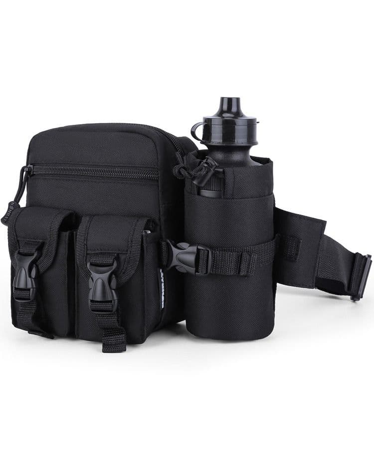 Kombat UK Pioneer Waist Bag With Bottle Holder - Black