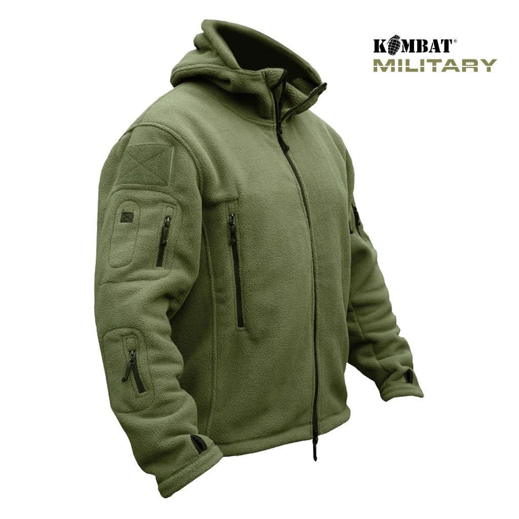 Kombat UK Recon Fleece Hoodie in Olive Green
