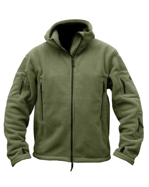 Kombat UK Recon Fleece Hoodie in Olive Green
