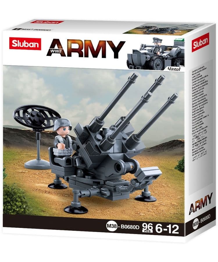 Kombat UK Sluban Anti-Aircraft Gun Model Kit- B0680D
