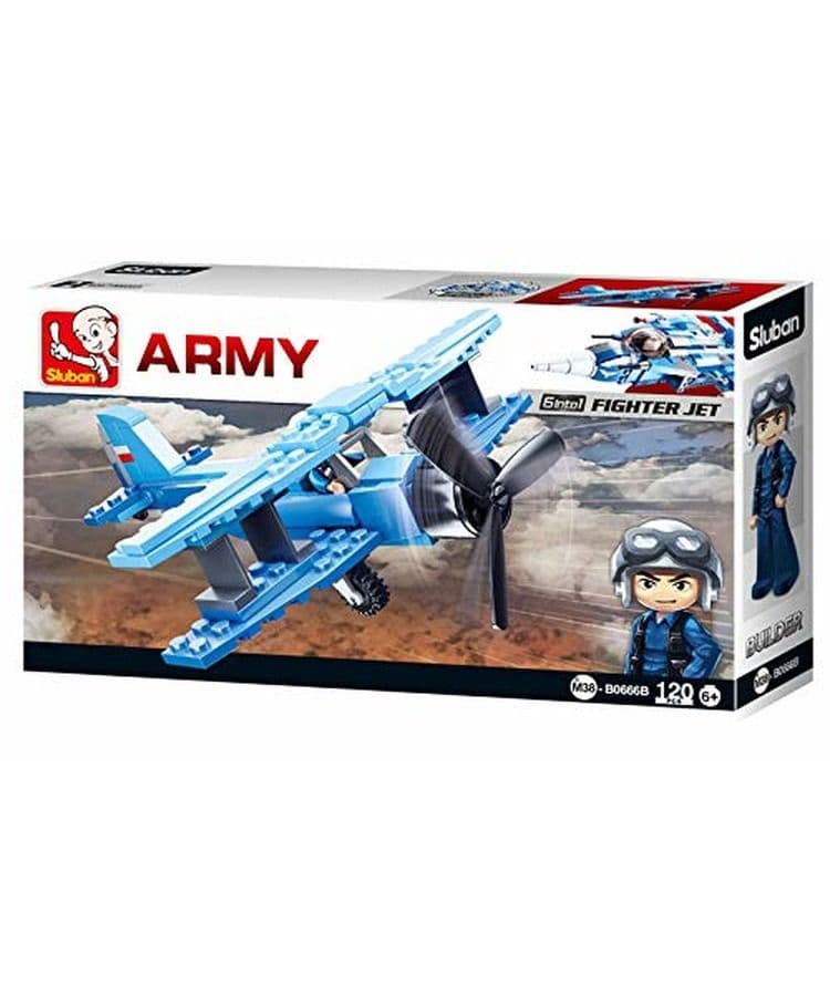 Kombat UK Sluban BiPlane Building Block Set - B0666B