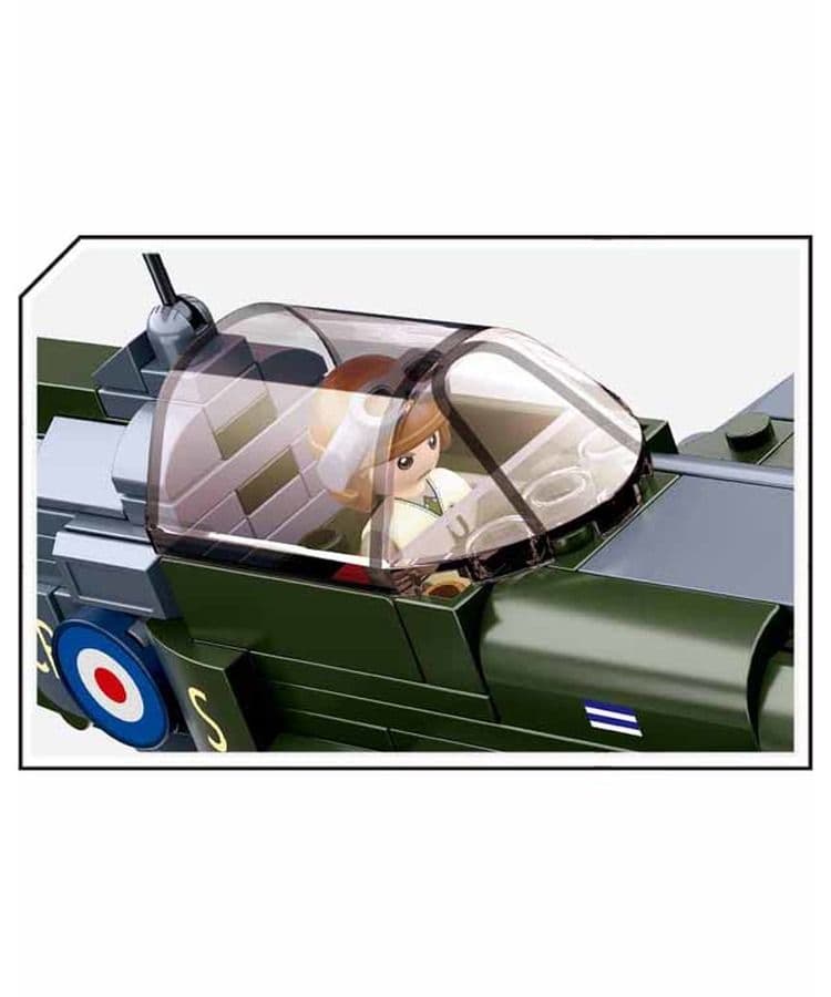 Kombat UK Sluban British RAF Spitfire Building Blocks Set - B0712