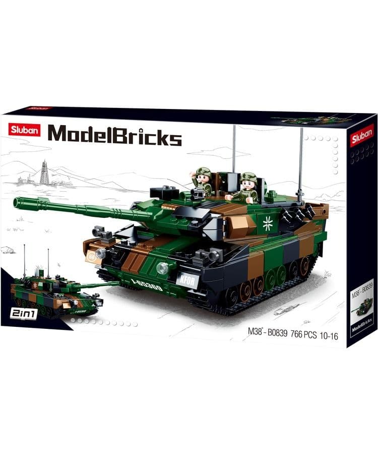 Kombat UK Sluban European Tank Building Blocks Set - B0839