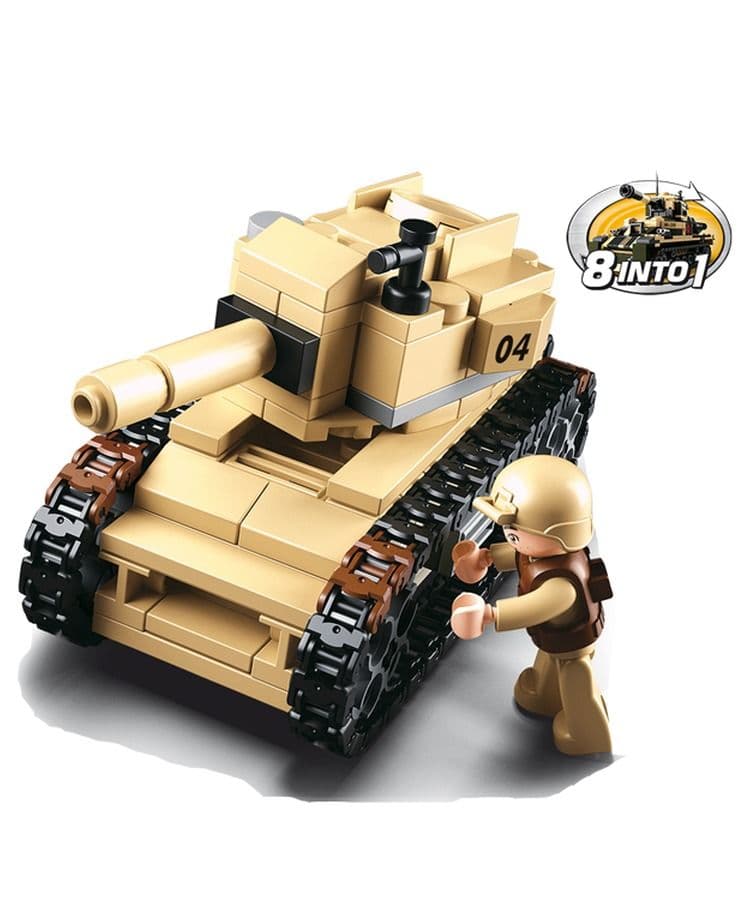 Kombat UK Sluban Building Blocks Tank Toy Set - B0587B