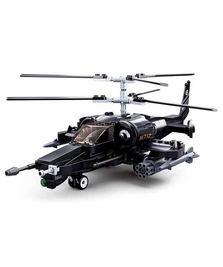Kombat UK Sluban Combat Helicopter Building Block Set - B0752