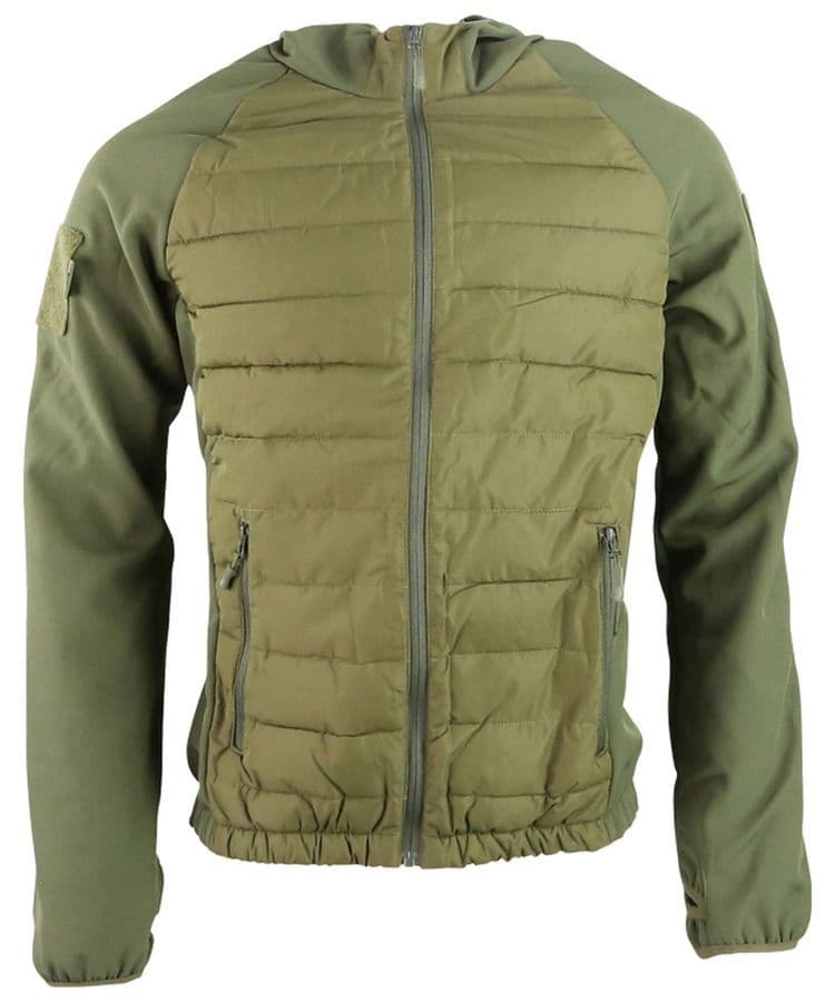 Kombat UK Venom Tactical Padded Jacket in Olive Green