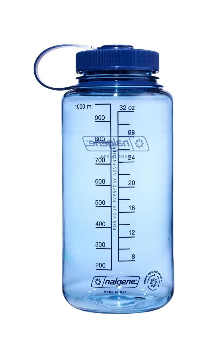 Nalgene 32oz / 1L Wide Mouth Sustain Water Bottle - Baby Blue