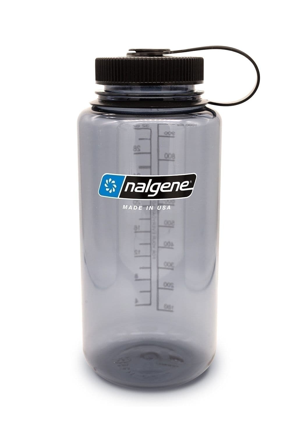 Nalgene 32oz / 1L Wide Mouth Sustain Water Bottle - Grey Black