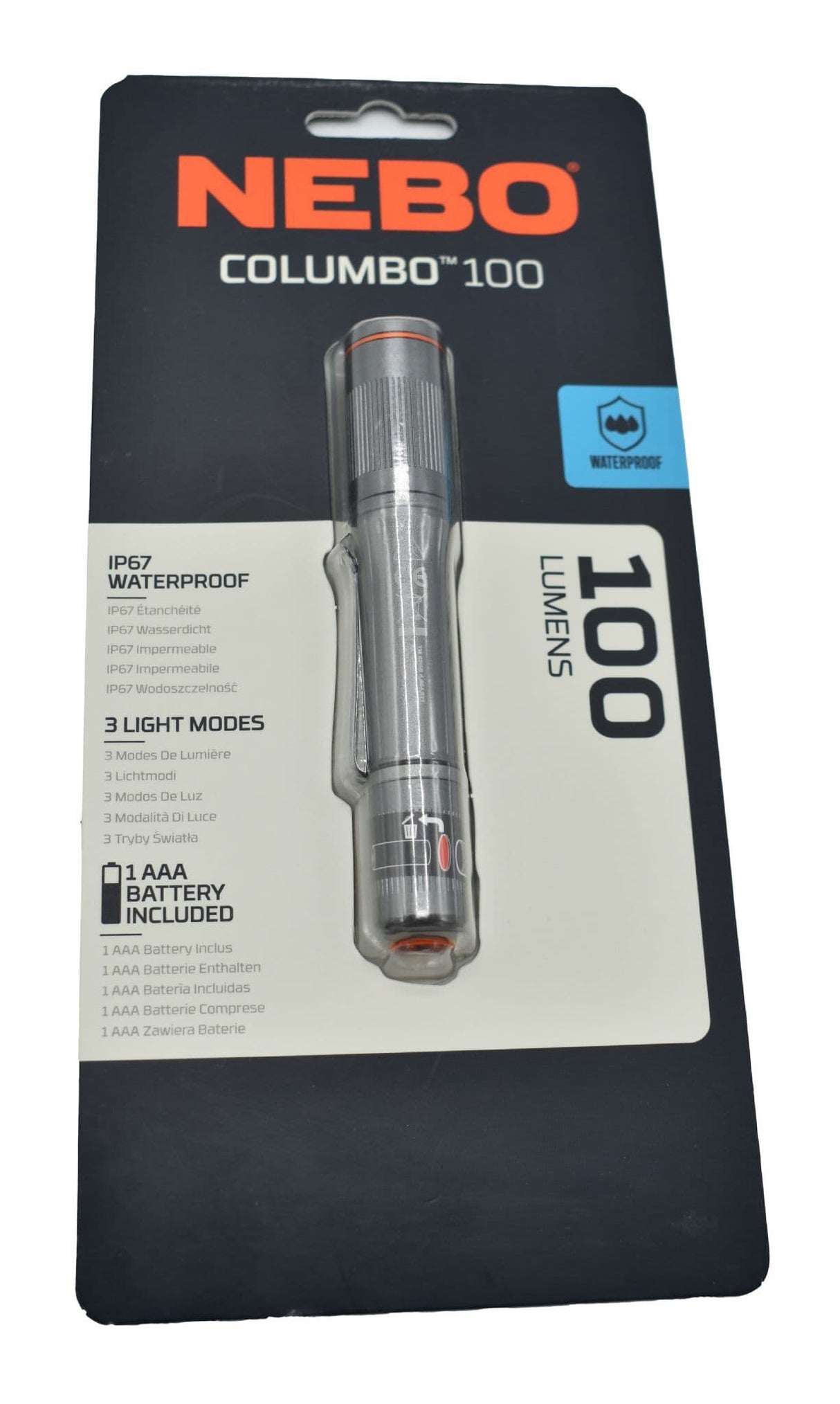 Nebo Columbo 100 Lumen AAA Inspection Pen Sized Flashlight