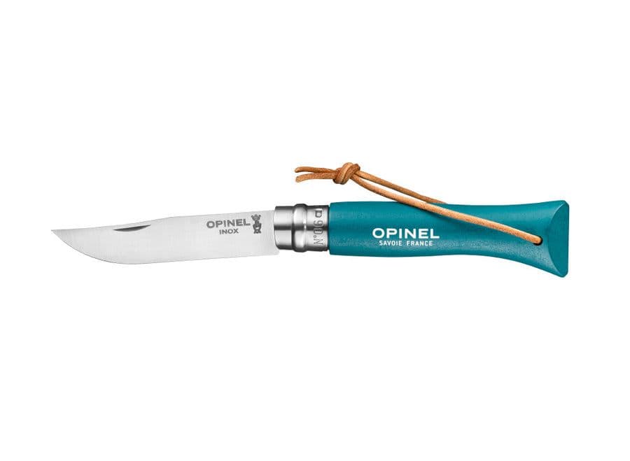 Opinel N°06 Colorama Trekking Knife - Turquoise
