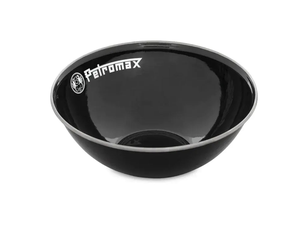 Petromax Set Of 2 Enamel Bowls - Black - Large