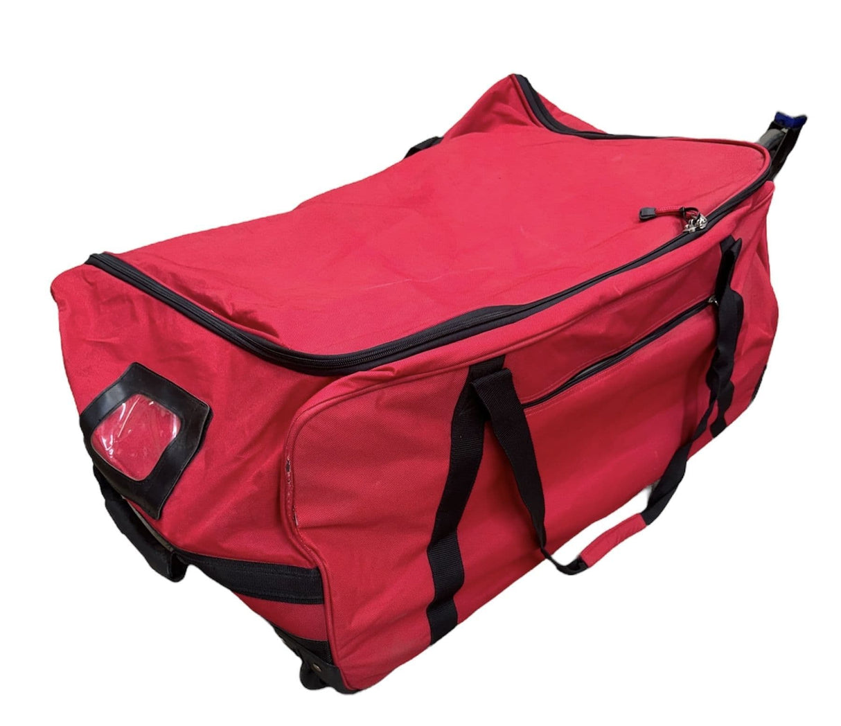 Riot Police XXL Black Wheeled Holdall - Red