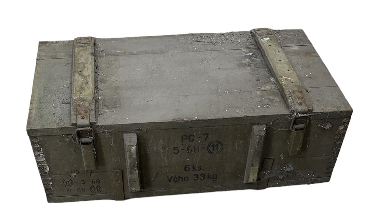 Soviet Military Large Wooden Ammo Box Crate V2