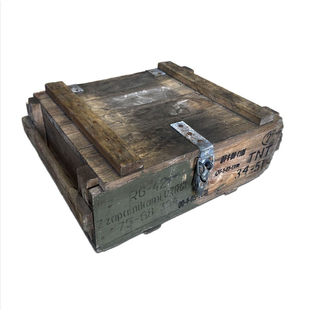 Soviet Wooden Explosive Ammo Box Crates