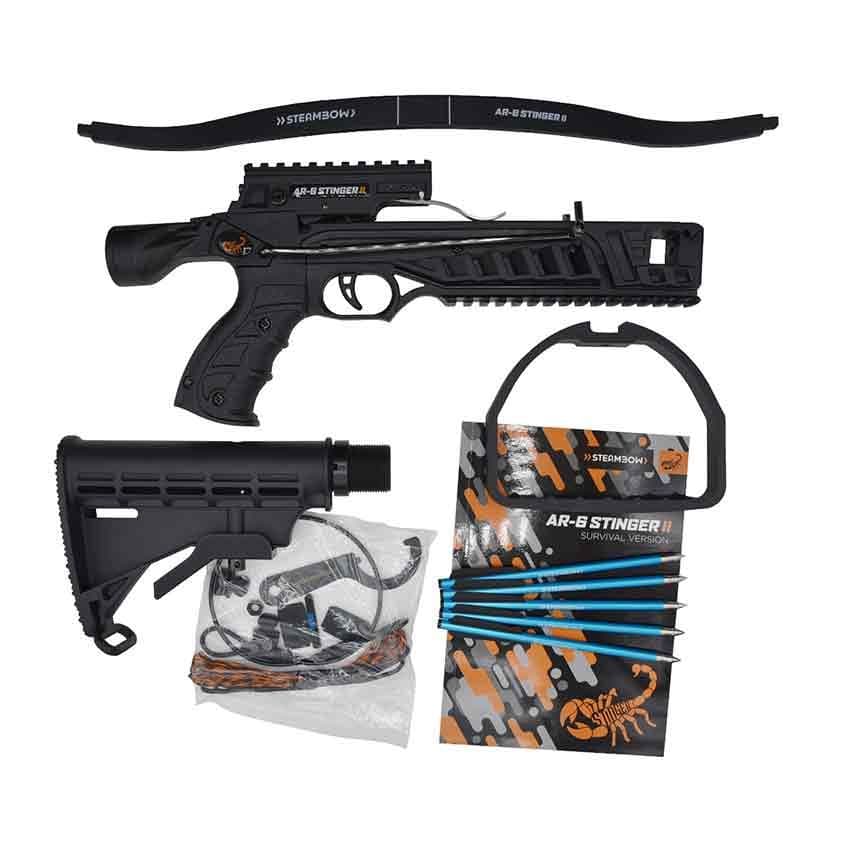 Steambow AR-6 Stinger 2 Survival 55lb Pistol Crossbow