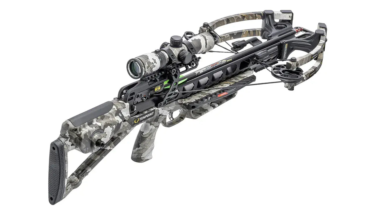 Tenpoint TurboX ACUSlide Compound Crossbow Rangefinder Package in Vektra Camo