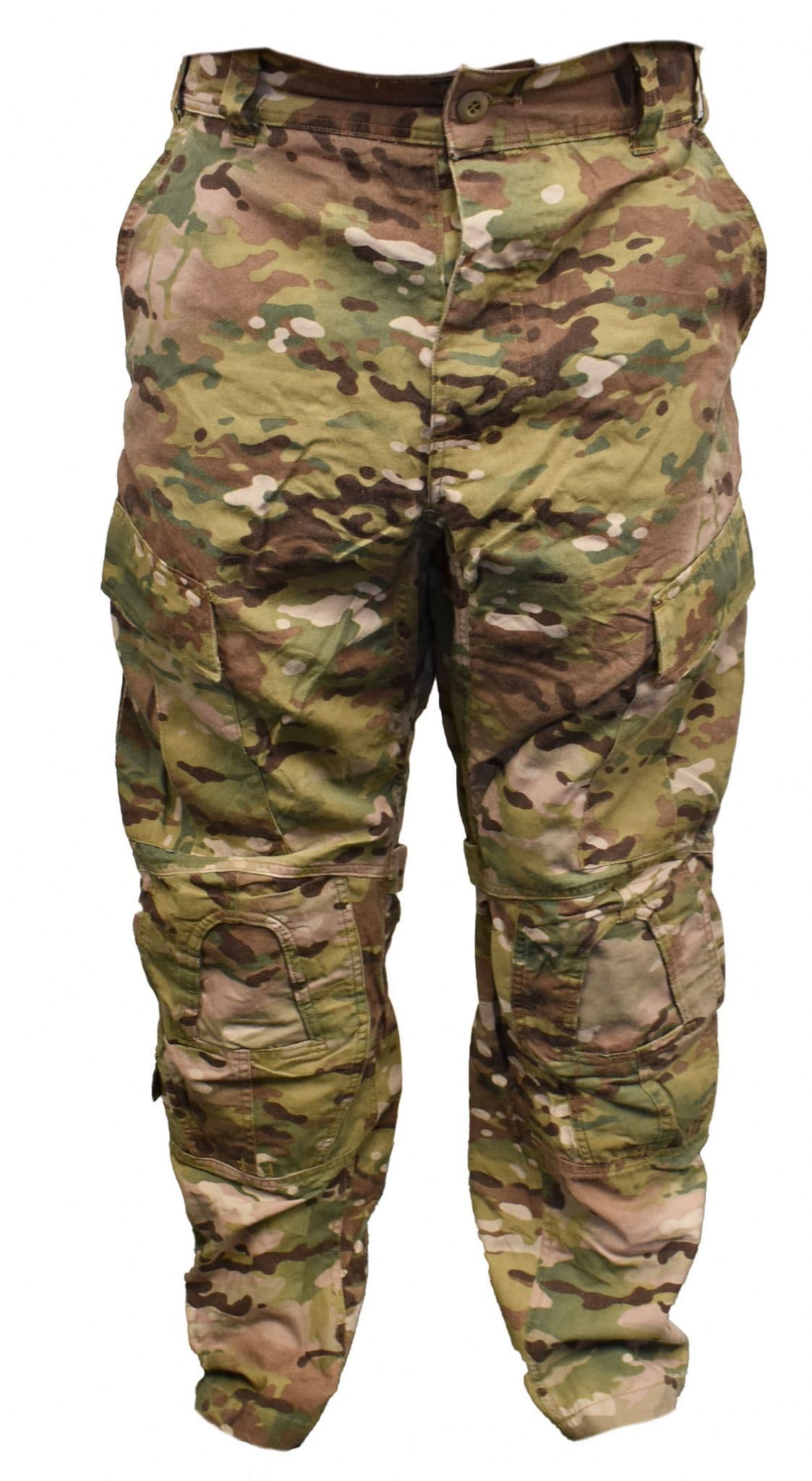US Military ACU Multicam OCP Ripstop Trousers With Knee Pad Area