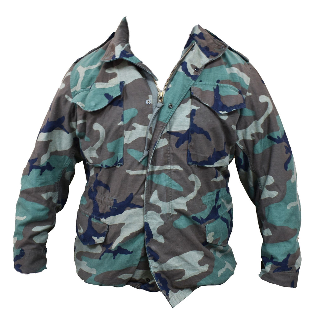 US Military M65 Woodland Camo Cold Weather Coat