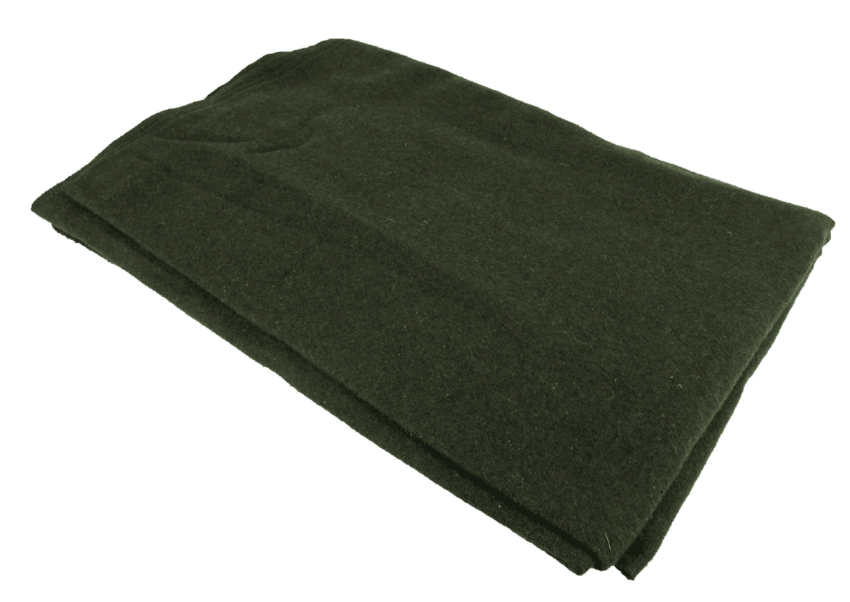 US Military Olive Wool Blanket - Brand New