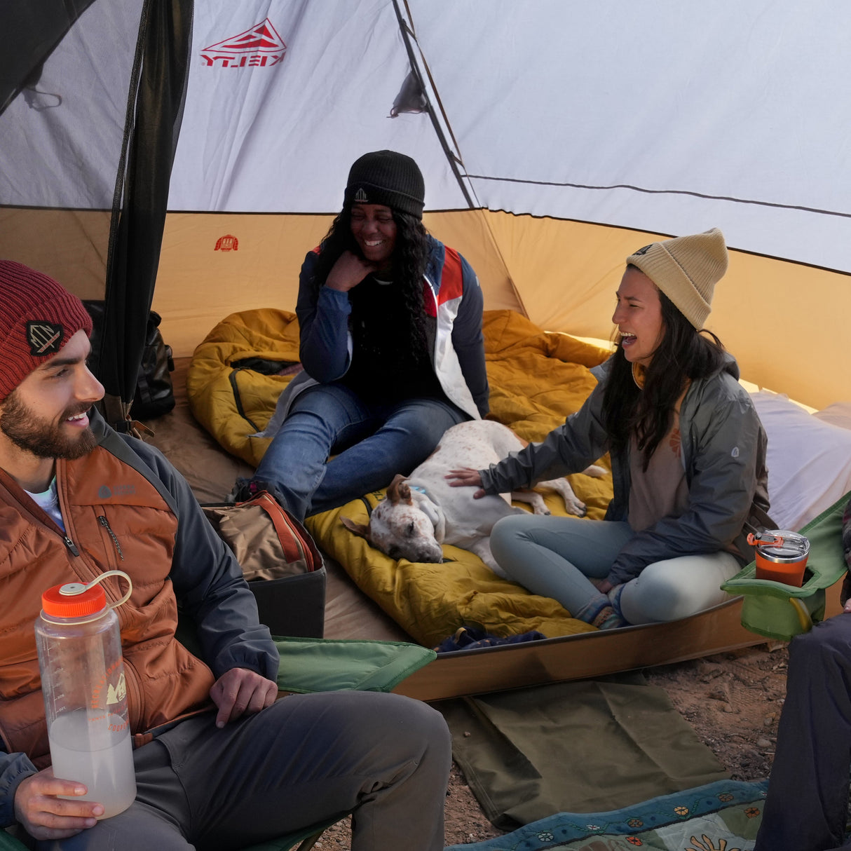 Kelty Tru Comfort Doublewide 20F Sleeping Bag - Olive Oil / Gamescape