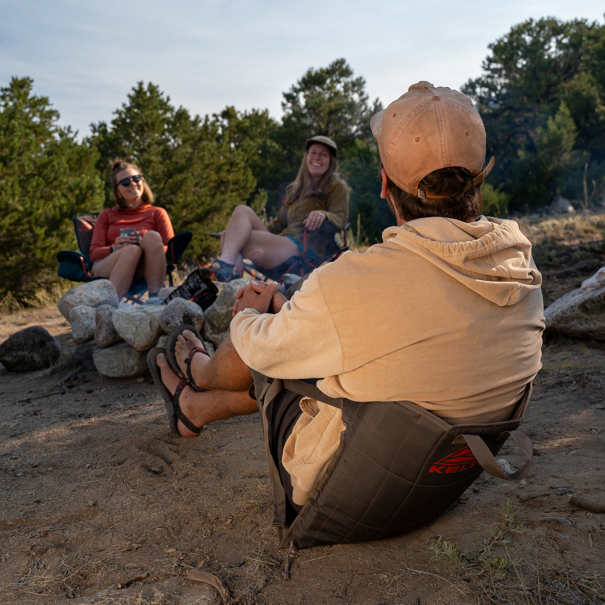 Kelty Folding Camp Seat - Bungee Cord/Beluga