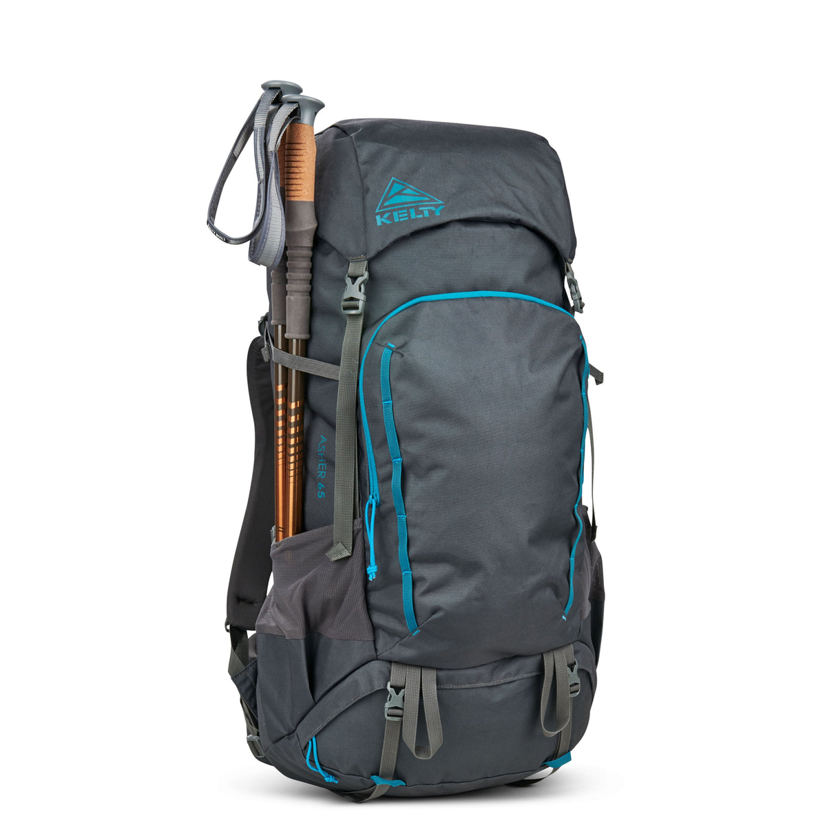 Kelty Asher 65L Backpack Bag - Stormy Blue