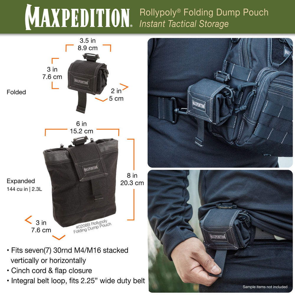 Maxpedition ROLLYPOLY Khaki Foliage Folding Dump Pouch