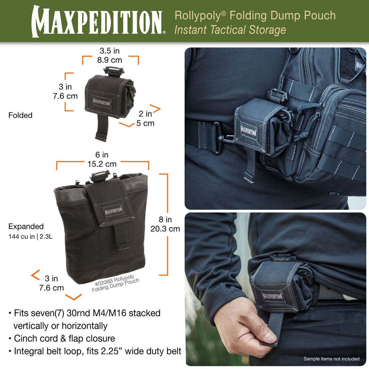 Maxpedition ROLLYPOLY Khaki Foliage Folding Dump Pouch
