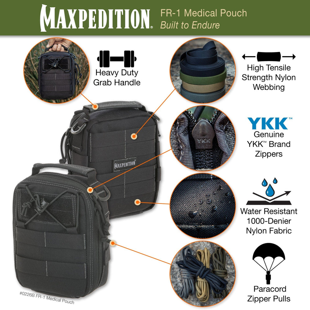 Maxpedition FR-1 Combat Khaki Medical Pouch