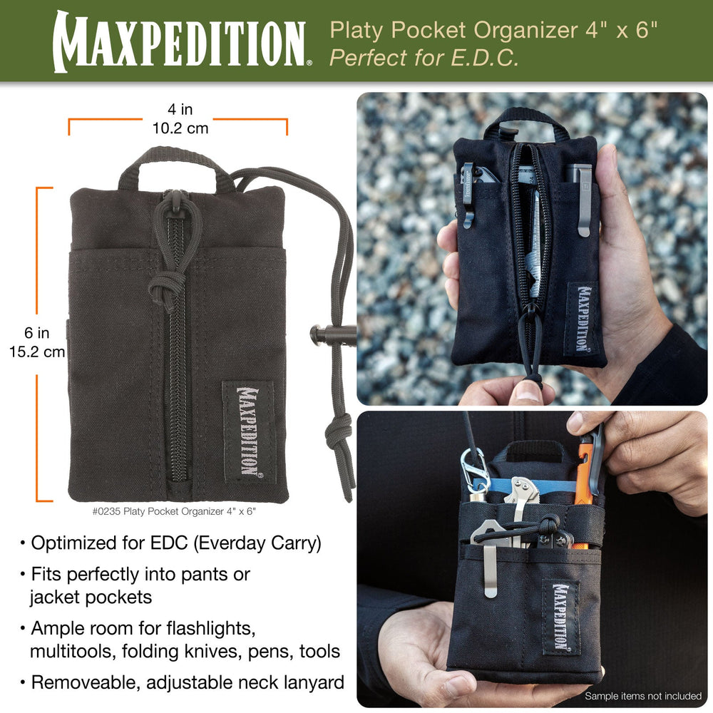 Maxpedition Platy OD Green Pocket Organiser 4" x 6"