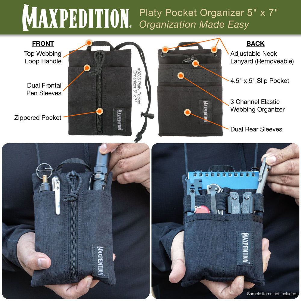 Maxpedition Platy OD Green Pocket Organiser 5" x 7"
