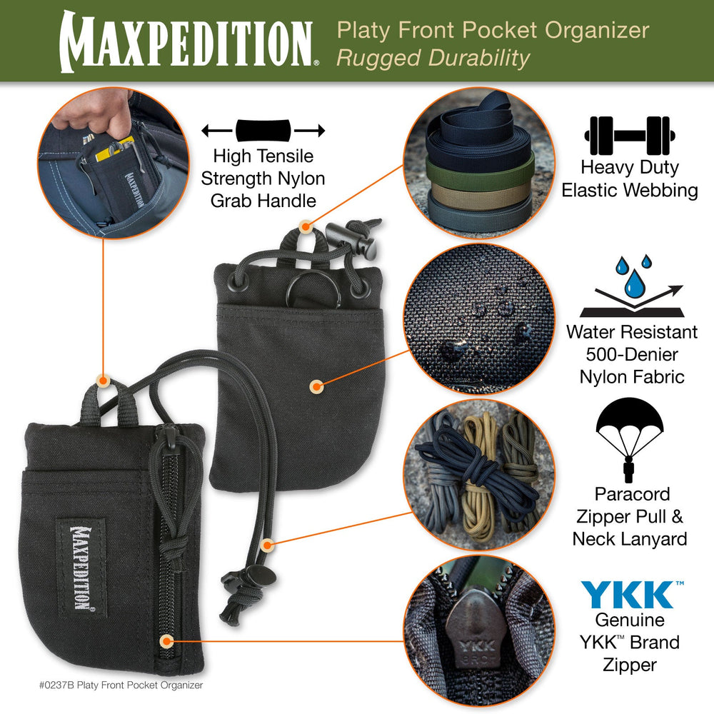 Maxpedition Platy Wolf Grey Front Pocket Organiser