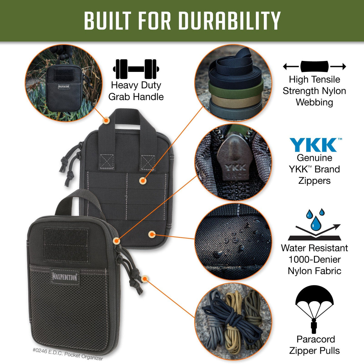Maxpedition E.D.C. Black Pocket Organiser