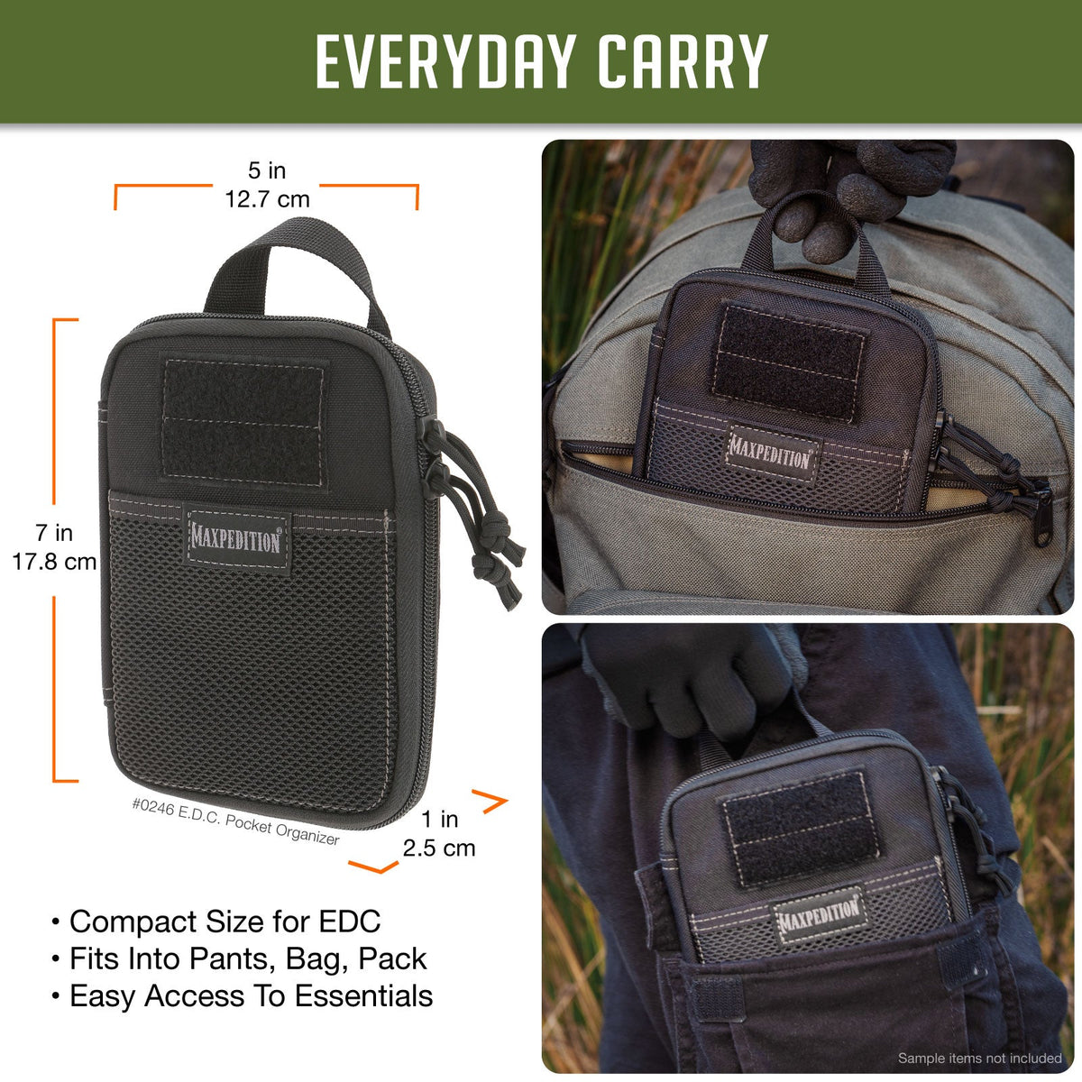 Maxpedition E.D.C. OD Green Pocket Organiser