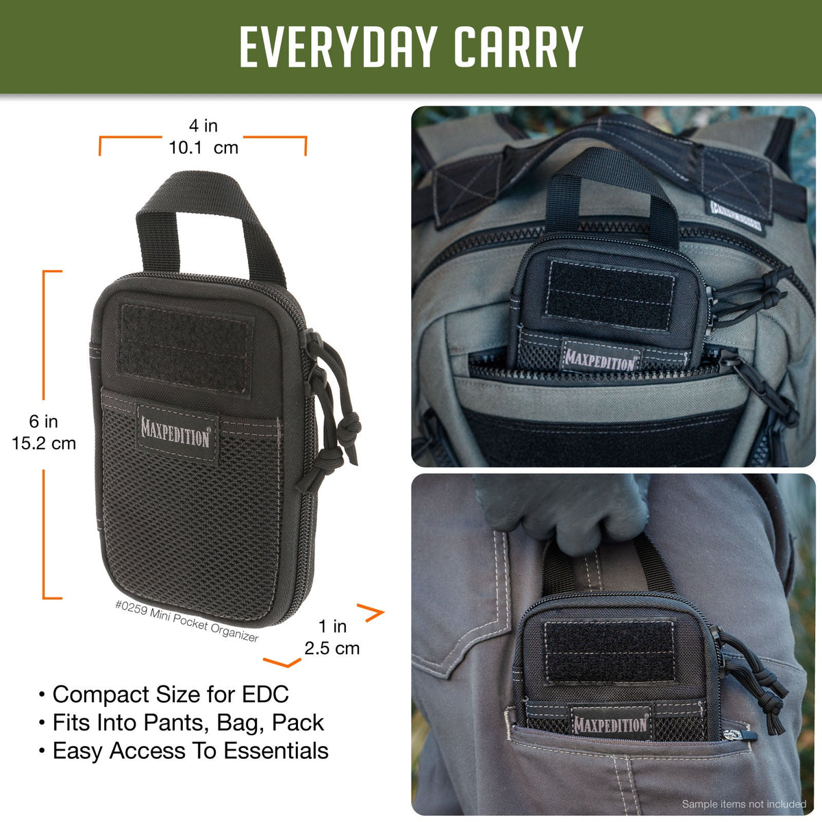 Maxpedition Mini Khaki Pocket Organiser